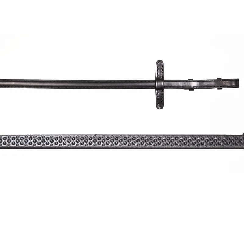 Henry James BioThane Bio Grip Rubber Reins - Black